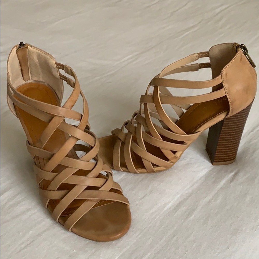 Tan Strap Heels